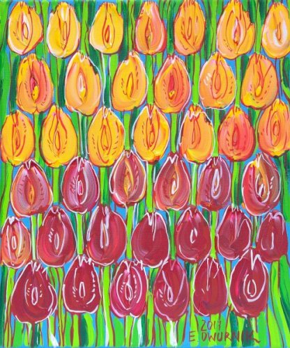 DWURNIK Edward Pomarańczowe tulipany